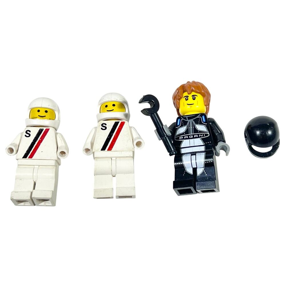 Vintage LEGO Classic Town and Speed Champions Pagani Utopia Driver Minifigure